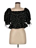 Divided by H&M Black Short Sleeve Blouse Size M - photo 1