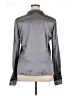St. John Silver Gray Long Sleeve Silk Top Size 14 - photo 2