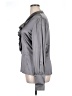 St. John Silver Gray Long Sleeve Silk Top Size 14 - photo 5