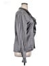 St. John Silver Gray Long Sleeve Silk Top Size 14 - photo 4