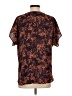 West Kei 100% Polyester Brown Short Sleeve Blouse Size S - photo 2