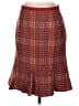Etcetera Argyle Burgundy Brown Wool Skirt Size 4 - photo 1