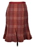 Etcetera Argyle Burgundy Brown Wool Skirt Size 4 - photo 2