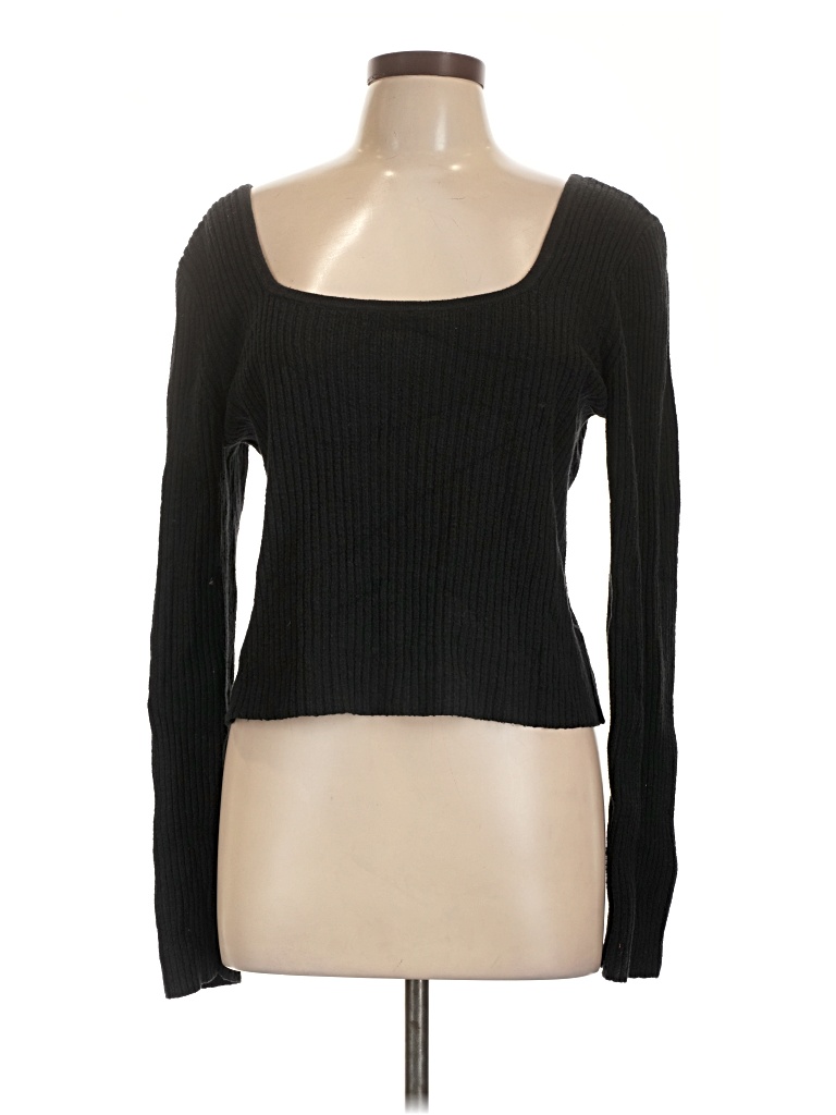 Pre-owned Old Navy Long Sleeve T-shirt In Black