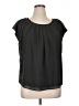 LC Lauren Conrad 100% Polyester Black Short Sleeve Blouse Size XL - photo 1