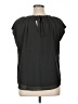 LC Lauren Conrad 100% Polyester Black Short Sleeve Blouse Size XL - photo 2