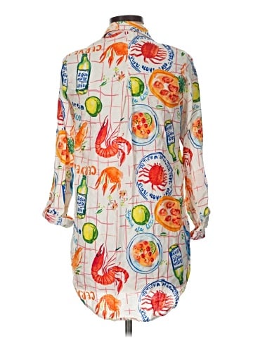 Calypso St. Barth 3/4 Sleeve Button-Down Shirt (view 2)