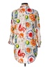 Calypso St. Barth Paisley Ivory 3/4 Sleeve Button-Down Shirt Size Lg (2) - photo 2