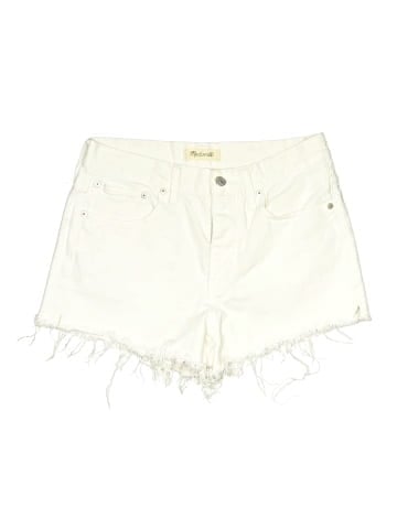 Madewell Relaxed Denim Shorts in Tile White (view 1)