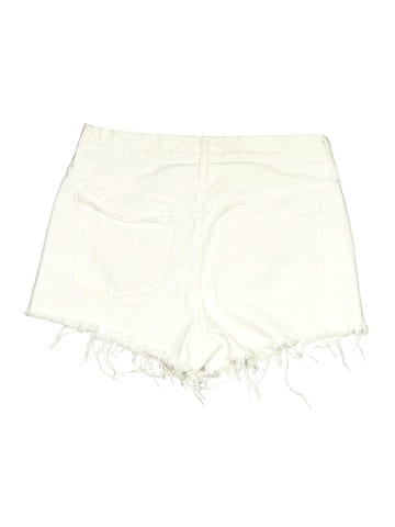 Madewell Relaxed Denim Shorts in Tile White (view 2)