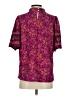 Ann Taylor LOFT Paisley Purple Short Sleeve Blouse Size S - photo 2