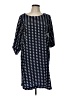 Gap 100% Polyester Print Blue Casual Dress Size L - photo 1