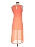 And 100% Polyester Color Block Orange Casual Dress Size XS - photo 2