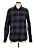 Marc Anthony 100% Cotton Plaid Black Long Sleeve Button-Down Shirt Size L - photo 1