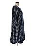 Gap 100% Polyester Print Blue Casual Dress Size L - photo 4