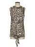 Bibi Brown Tan Sleeveless T-Shirt Size XS (estimated) - photo 1