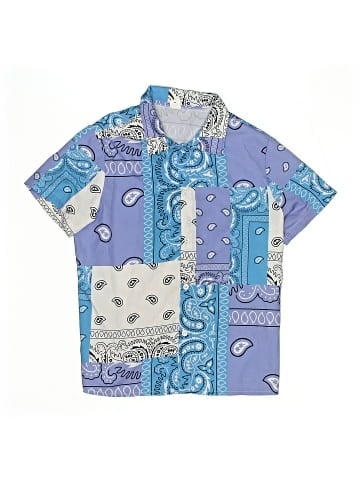Unbranded Short Sleeve Button-Down Shirt (view 1)