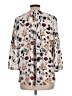 Not Your Daughter's Jeans Floral Ivory 3/4 Sleeve Blouse Size L (petite) - photo 2