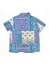Unbranded Paisley Blue Short Sleeve Button-Down Shirt Size 11 - 12 - photo 2