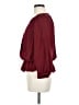 Joie 100% Silk Burgundy Blouse Size M - photo 5