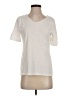 Talbots 100% Cotton Ivory Short Sleeve Top Size S - photo 1