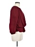 Joie 100% Silk Burgundy Blouse Size M - photo 4