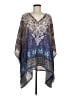 Sevya 100% Silk Blue Poncho One size - photo 1