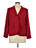 JM Collection 100% Polyester Red Blazer Size 10 Petite - photo 1