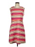 MICHAEL Michael Kors Stripes Pink Casual Dress Size L (petite) - photo 1