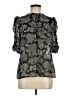 Veronica Beard Black Short Sleeve Blouse Size M - photo 1