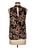 Vanessa Virginia Black Sleeveless Blouse Size M - photo 2