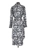 Halogen 100% Polyester Print Silver Casual Dress Size XS - photo 2
