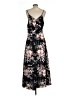 Unbranded 100% Polyester Floral Black Casual Dress Size L - photo 2