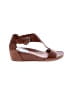 Gentle Souls 100% Leather Brown Wedges Size 7 1/2 - photo 1