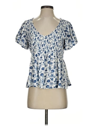 Lucky Brand Short Sleeve Blouse (view 1)