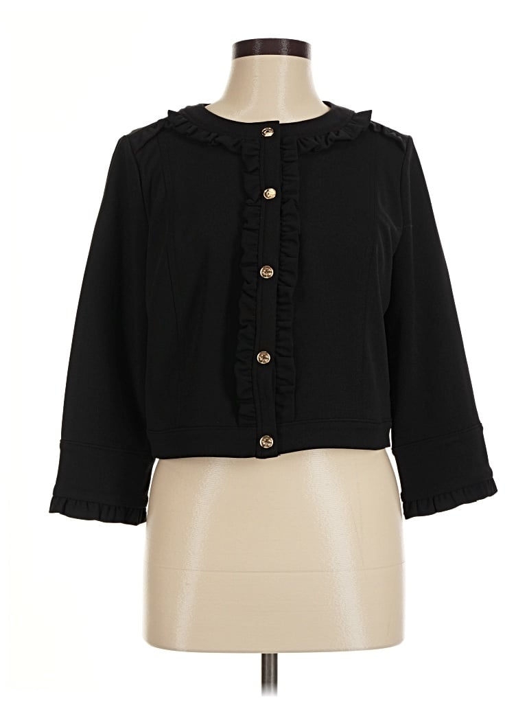 Pre-owned C. Wonder 3/4 Sleeve Blouse In Black