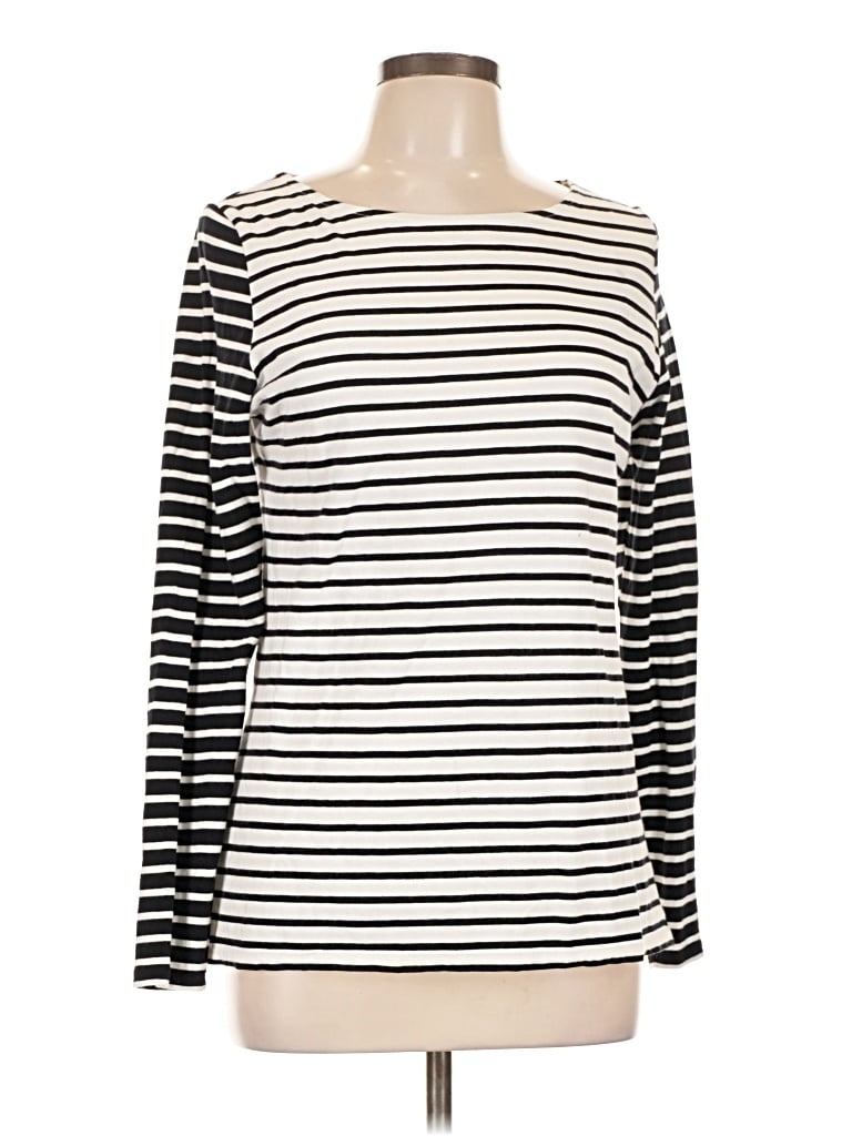 Pre-owned Boden Long Sleeve T-shirt In Ivory