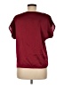 Shein Burgundy Short Sleeve Top Size 6 - photo 2