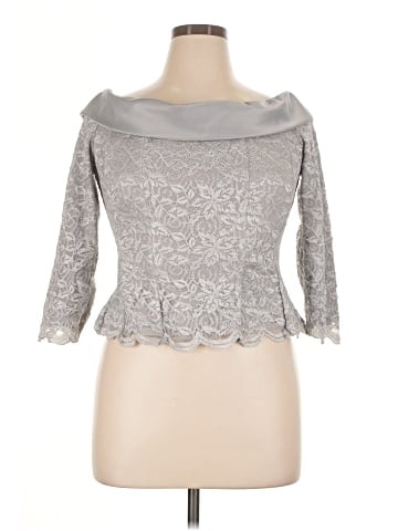 Alex Evenings 3/4 Sleeve Top (view 1)
