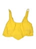 Unbranded Solid Yellow Swimsuit Top Size XL - photo 1