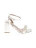 Lulus White Sandals Size 8 - photo 1