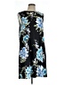 Apt. 9 Print Black Casual Dress Size L - photo 1