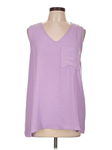 Cotton Bleu Sleeveless Top (view 1)