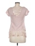 Jolt 100% Polyester Pink Short Sleeve Top Size M - photo 2