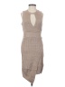 Bebe Chevron-herringbone Graphic Gray Cocktail Dress Size S - photo 1