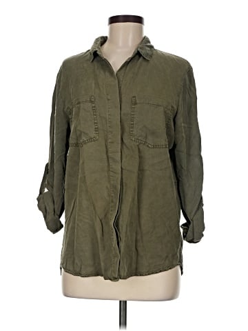 Buttons 3/4 Sleeve Button-Down Shirt (view 1)