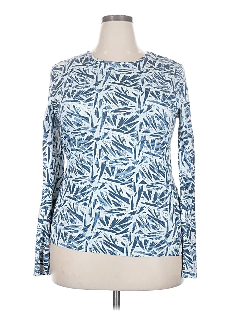 Pre-owned Hang Ten Long Sleeve T-shirt In Blue