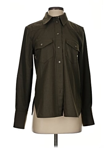 Madewell Western Button-Up Shirt in Brushed Twill (view 1)