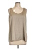 Eileen Fisher Tan Sleeveless Silk Top Size L - photo 1