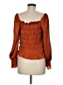A New Day Orange Long Sleeve Blouse Size M - photo 2
